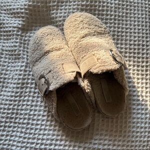 H&M Cream Slippers/clog with Buckle
